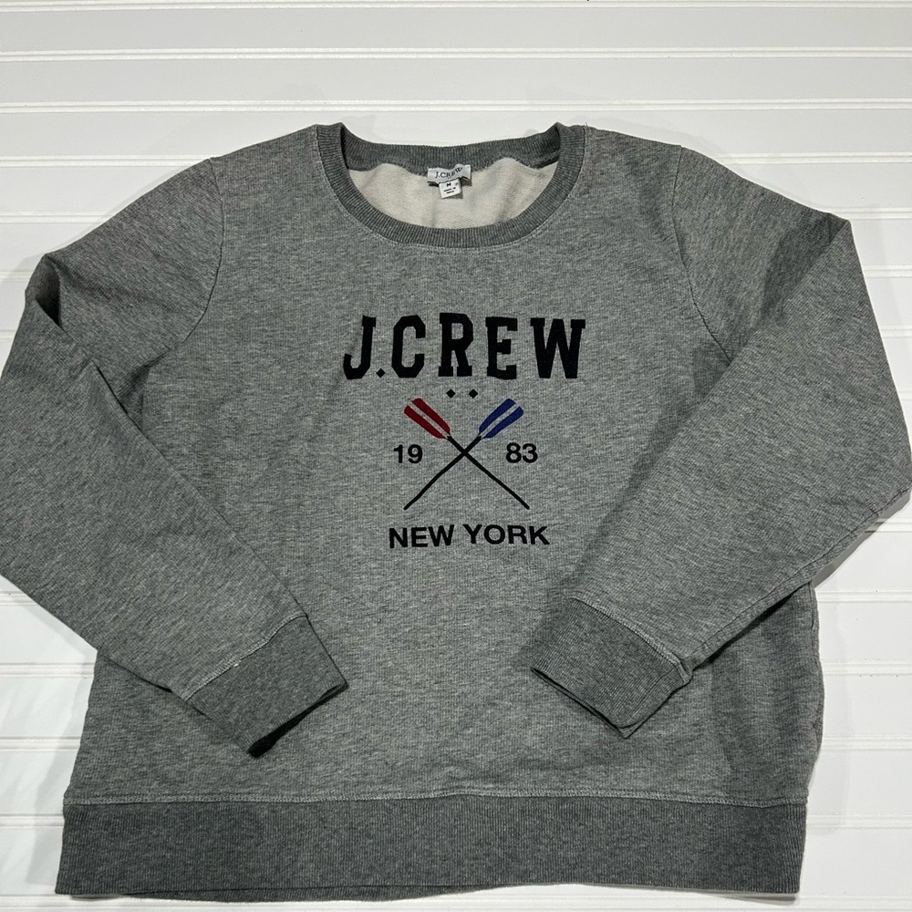 J. Crew Gray Crewneck Sweater